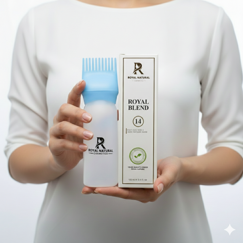 Applicator bottle with comb cap