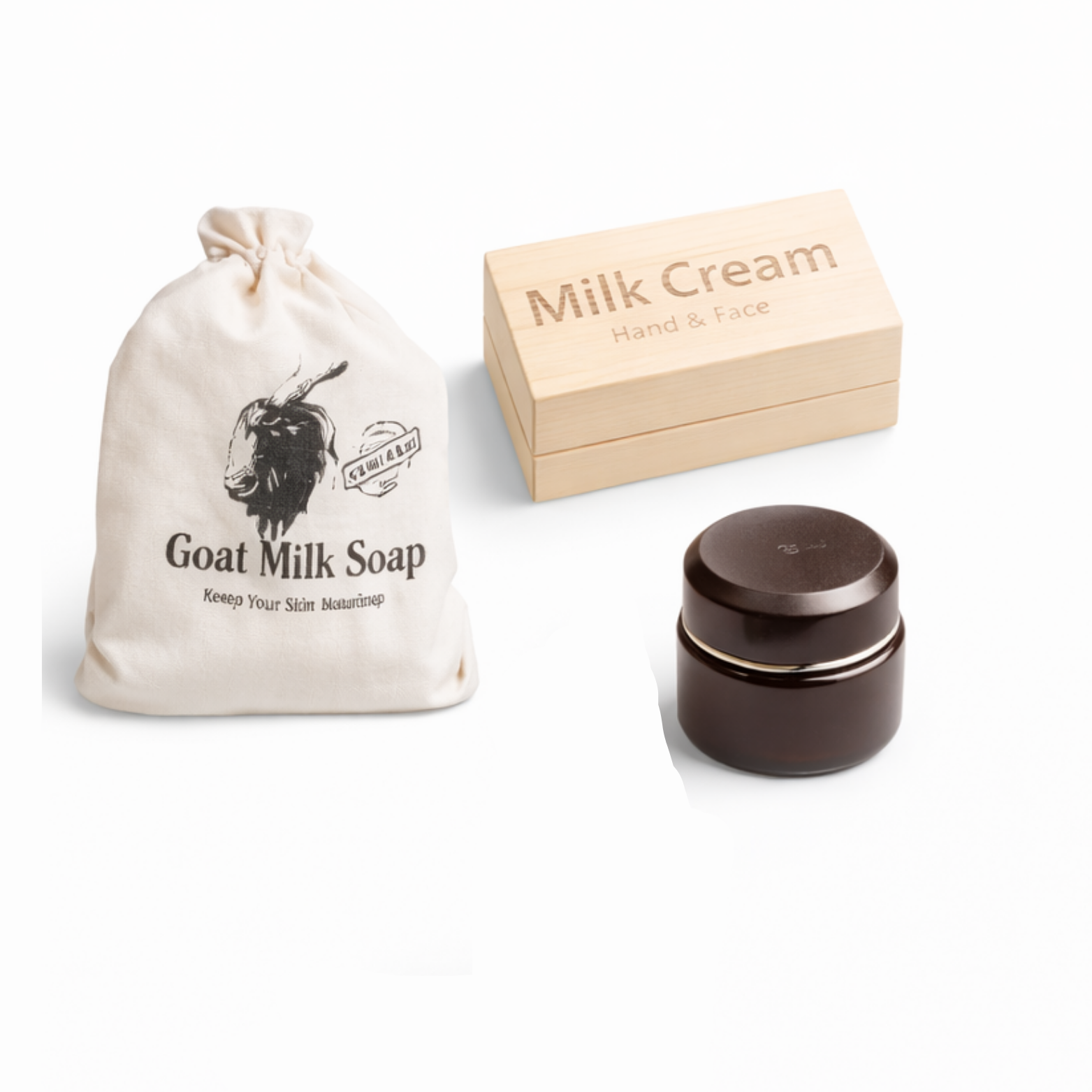 Giftset Geitenmelk – Gevoelige Huid & Hydratatie