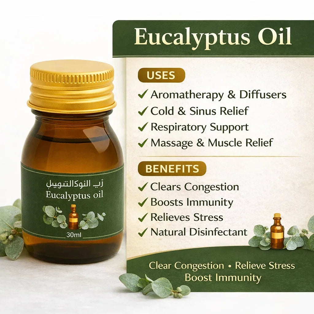 Eucalyptus Oil 30ml – Refreshing & Soothing