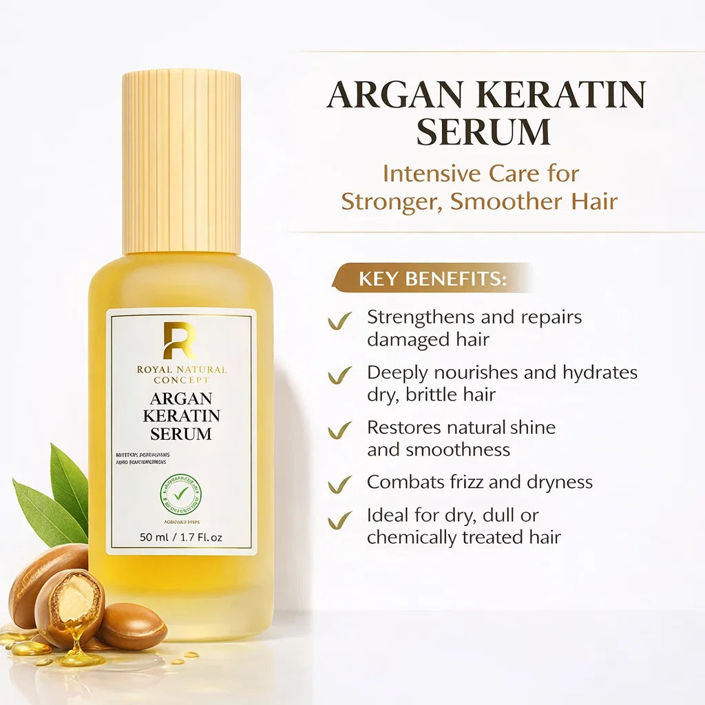 Argan Keratin Serum 50ml – Anti-Frizz