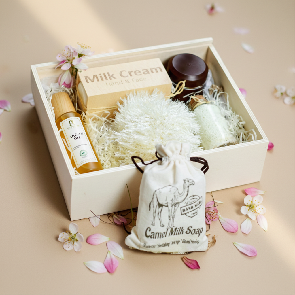 Giftset Kamelenmelk – Complete Verzorging