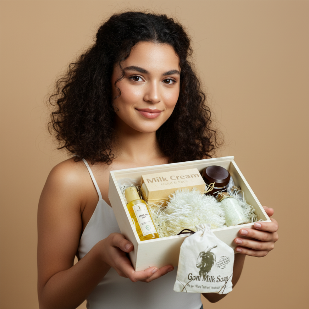 Giftset Geitenmelk – Gevoelige Huid & Hydratatie