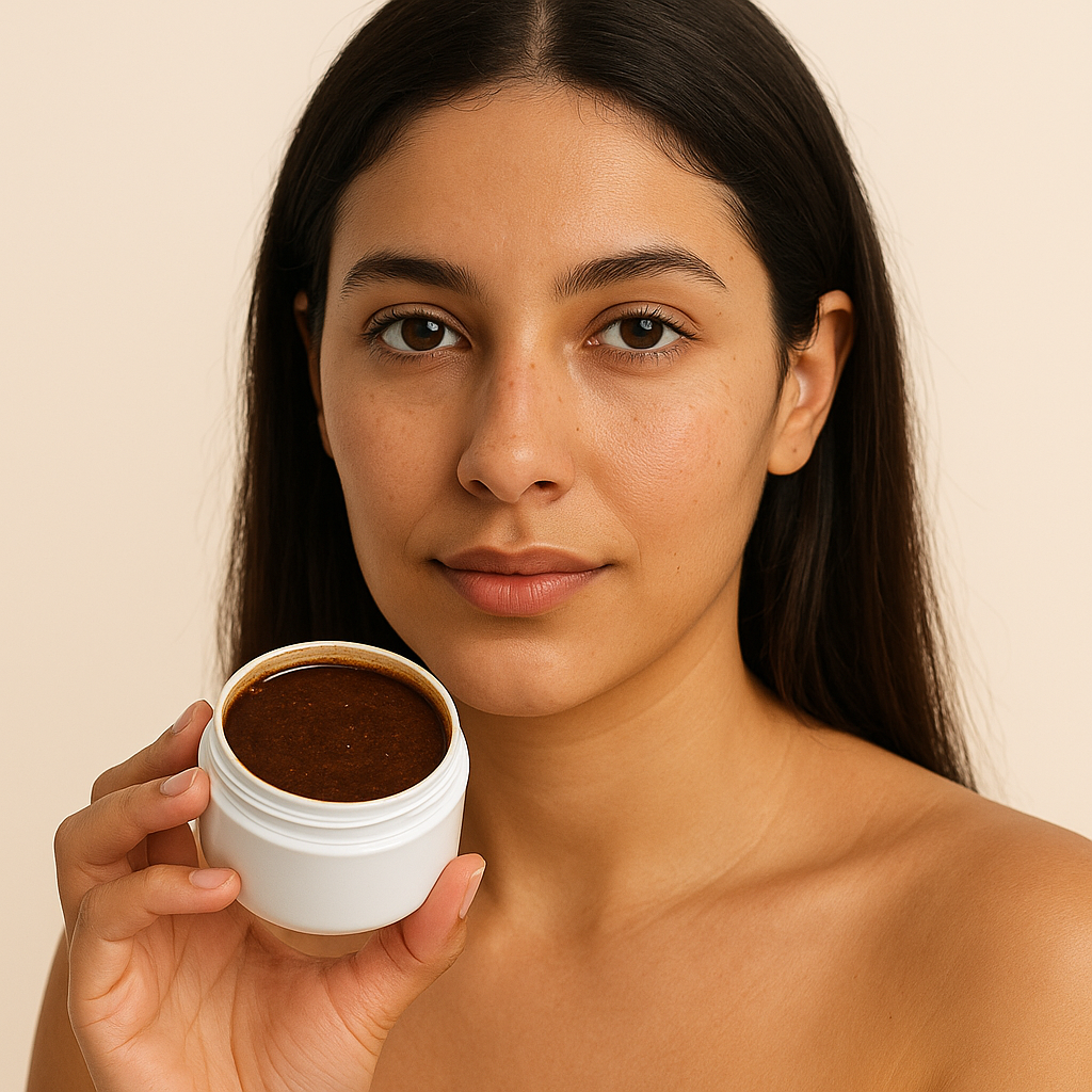 Amber Koffiescrub – Stimuleert & Exfolieert
