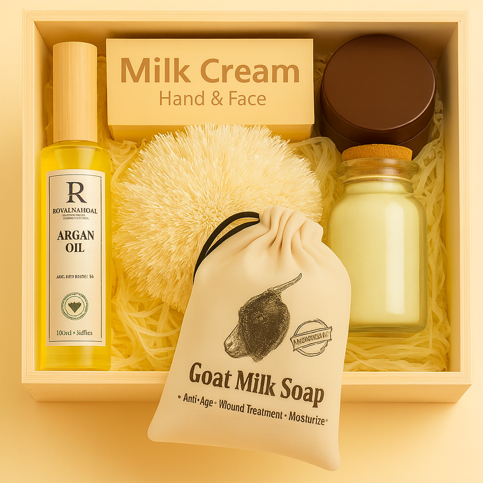 Giftset Geitenmelk – Gevoelige Huid & Hydratatie