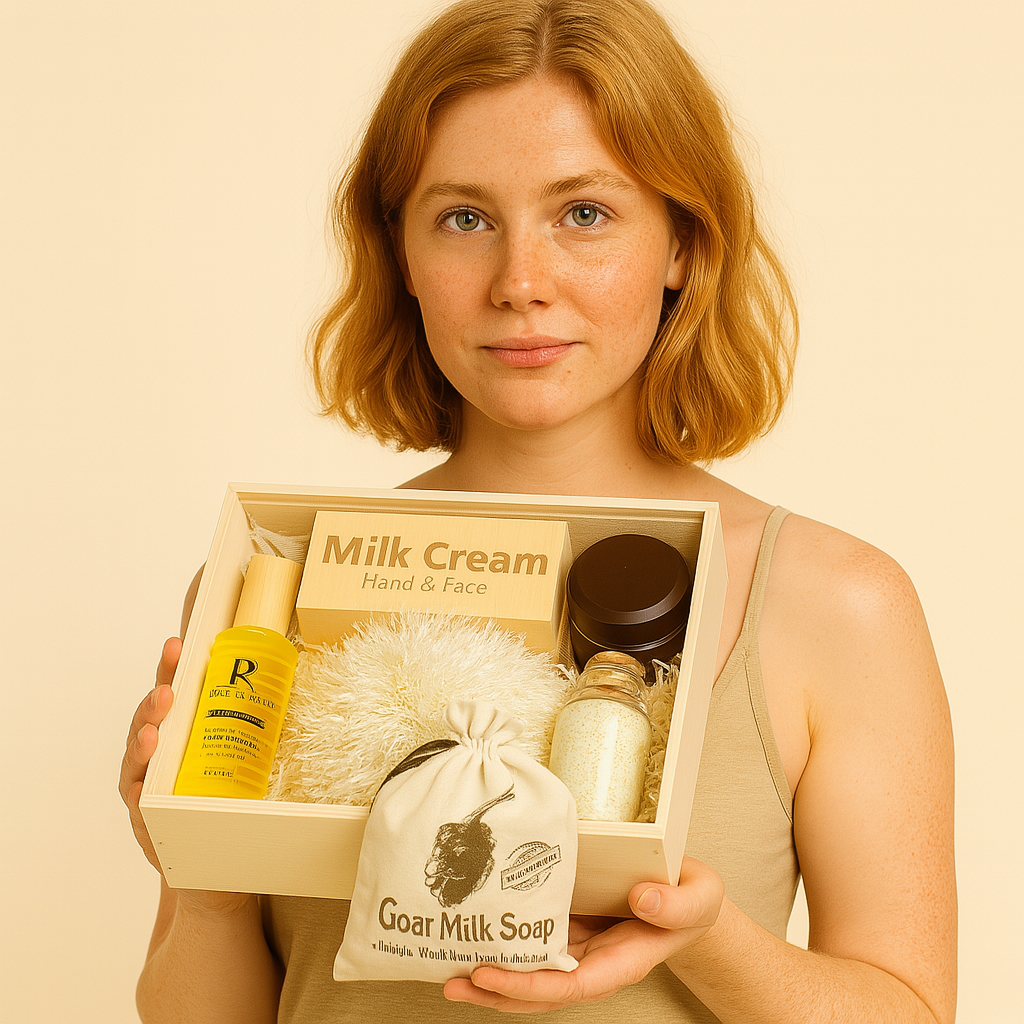 Giftset Geitenmelk – Gevoelige Huid & Hydratatie