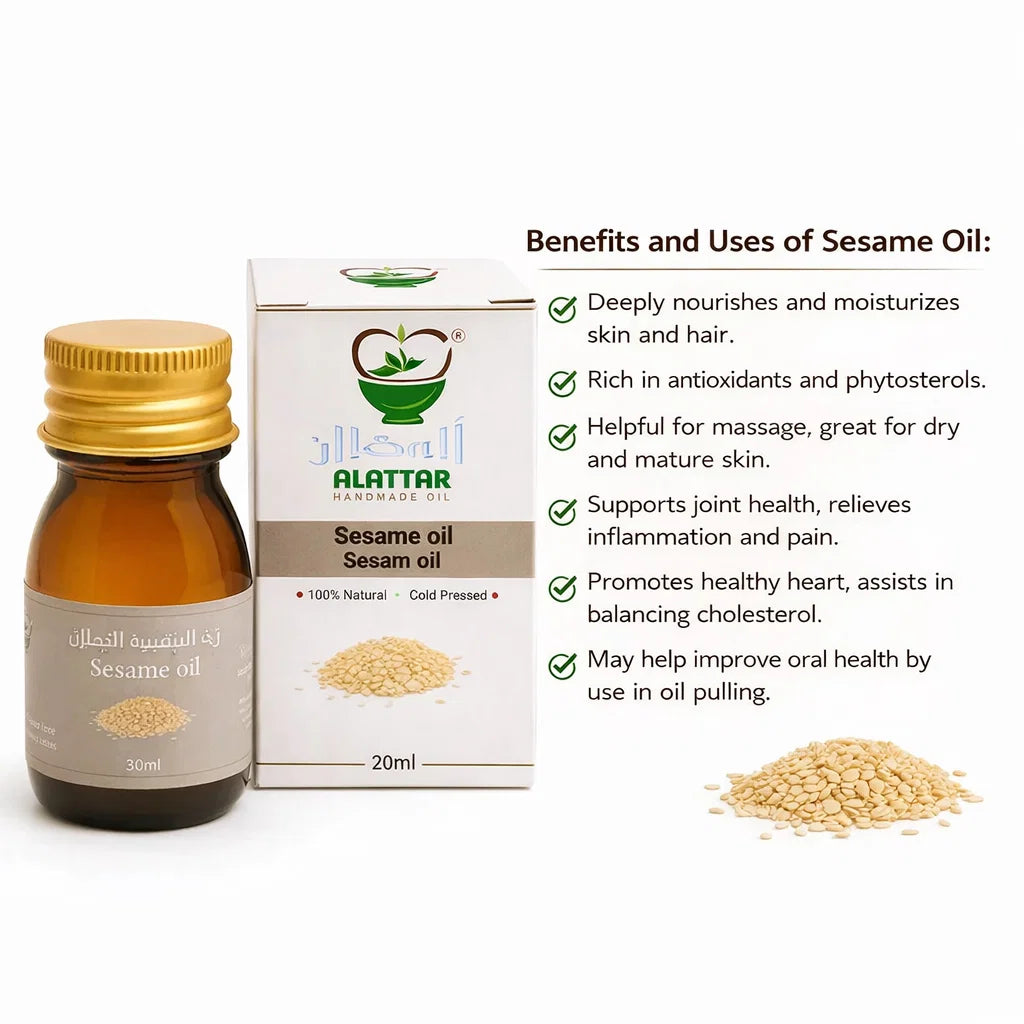 Sesamolie 30ml – Eetbaar & Voedend